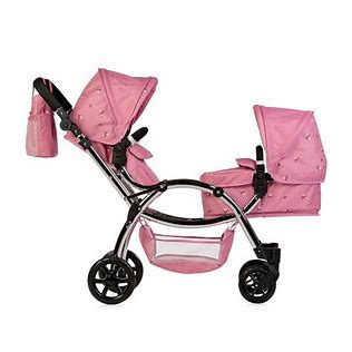 Roma Darcie Twin Dolls Pram - Pink