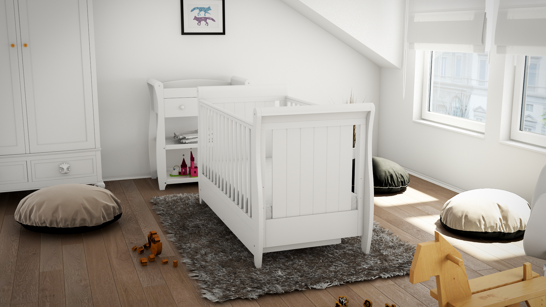 Stella Sleigh Cot Bed