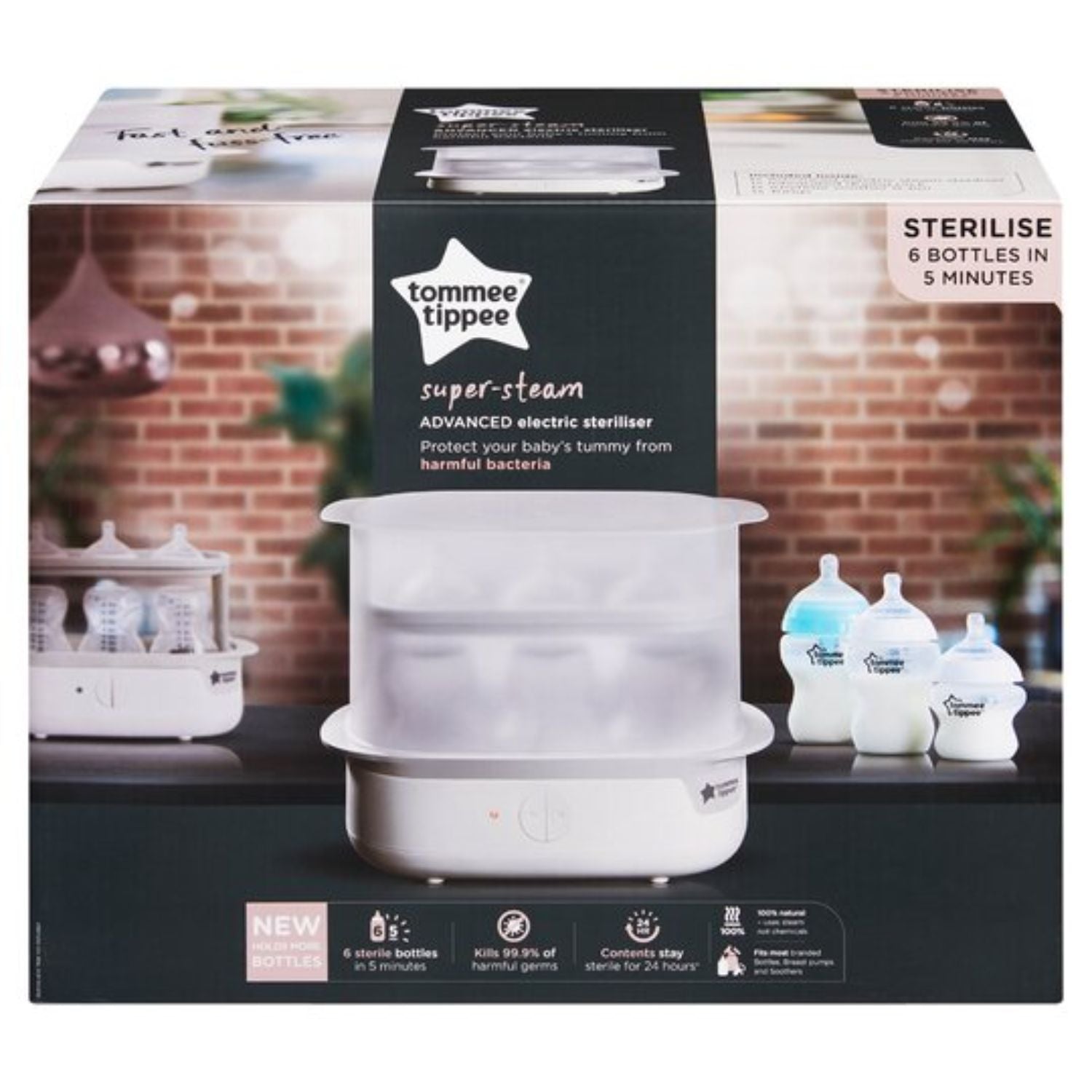 Tommee Tippee Super Steam Advanced Electric Steriliser - White