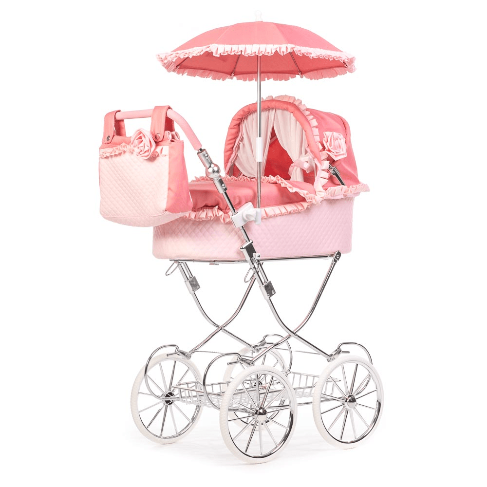 Roma Annie Dolls Pram - Pink