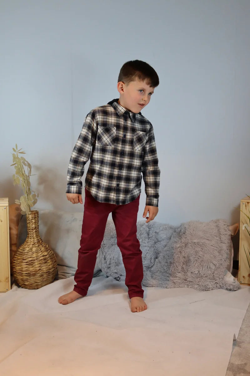 Trouser Junior Boys Burgundy
