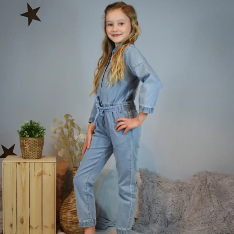 Denim jumpsuit online for girls
