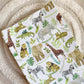 Safari Animals Wedge Baby Changing Mat | Handmade UK