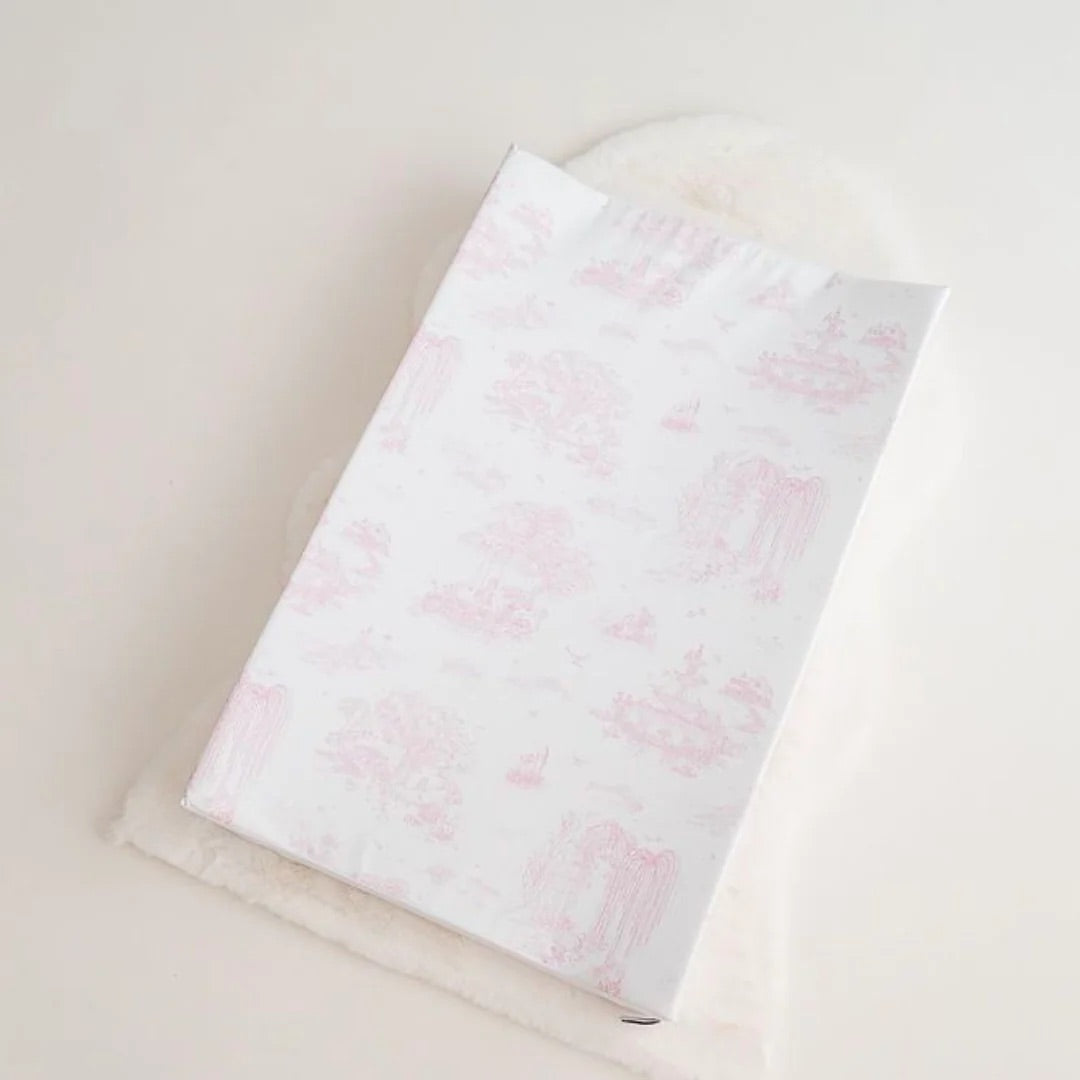 The Gilded Bird Spring Toile Pink Wedge Mat