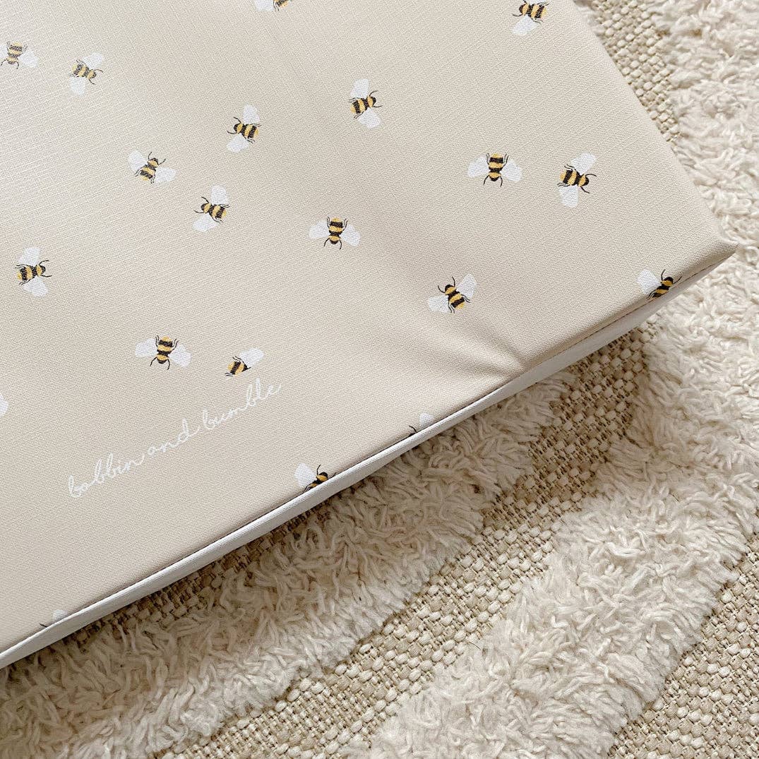 Bee Wedge Baby Changing Mat | Handmade UK