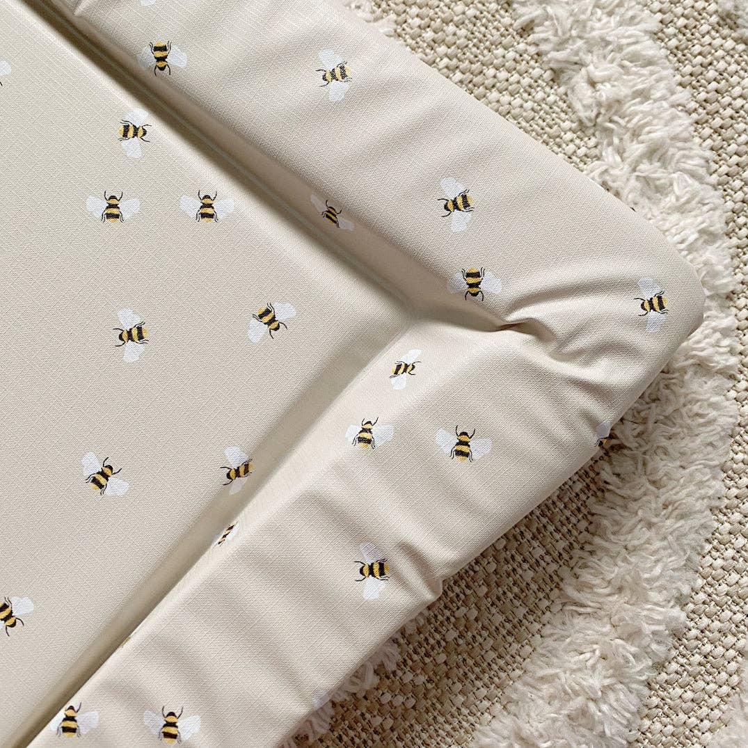 Baby Changing Mat | Bee Print | Handmade UK