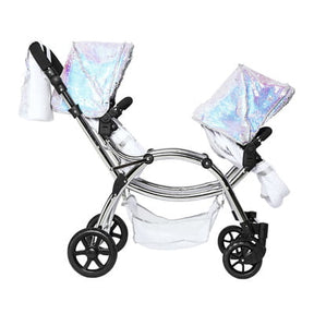 Roma Polly Amy Childs Twin Dolls Pram - Mermaid 3+ years 88cm