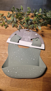 Precious Little One Silicone Bib Moons and Stars