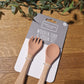 Precious Little One Wooden Silicone Fork & Spoon