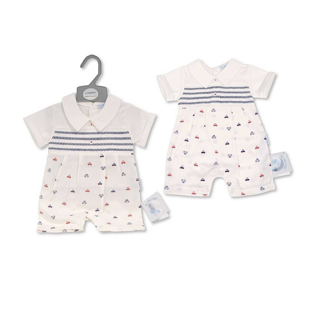 Baby Boys Short Romper - Cars