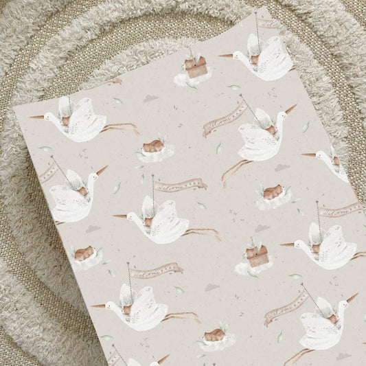 Unisex Wedge Baby Changing Mat | Handmade UK | Storks and Bear