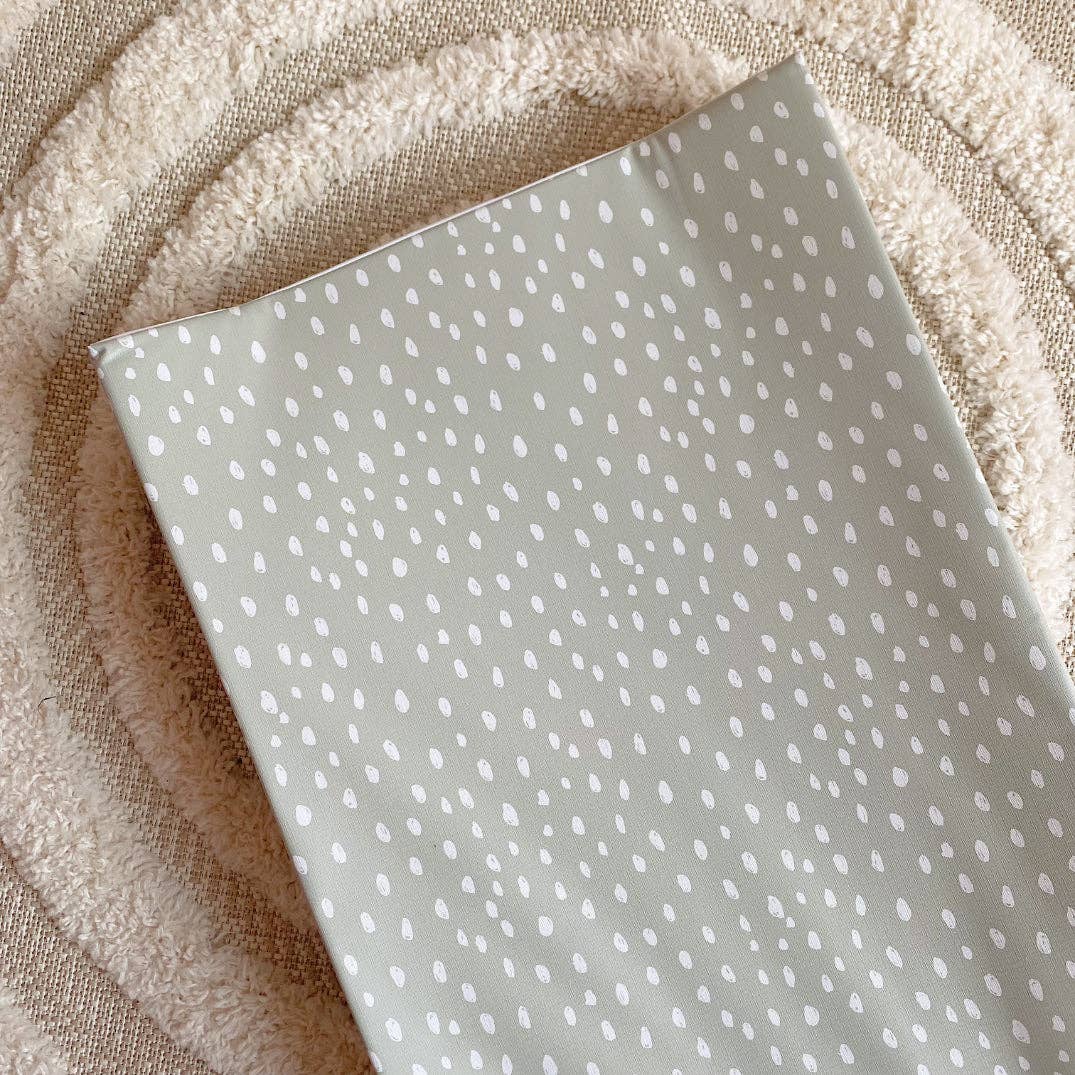 Sage Spots Wedge Baby Changing Mat | Handmade UK