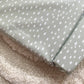 Baby Changing Mat | Sage Green Spots Print | Handmade UK