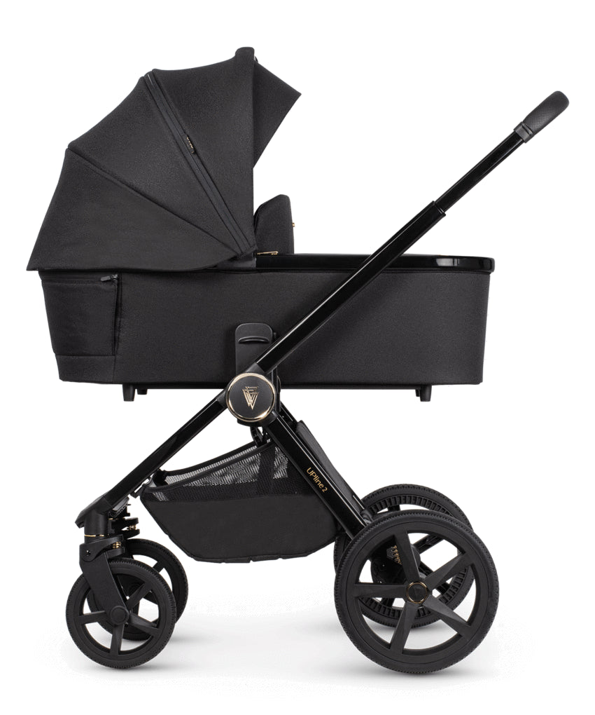 Venicci Upline 2 All Black 3 In 1 Plus Base (Tiago Beige)