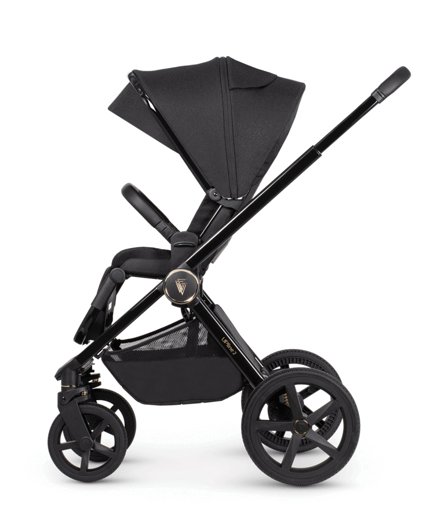Venicci Upline 2 All Black 3 In 1 Plus Base (Tiago Beige)