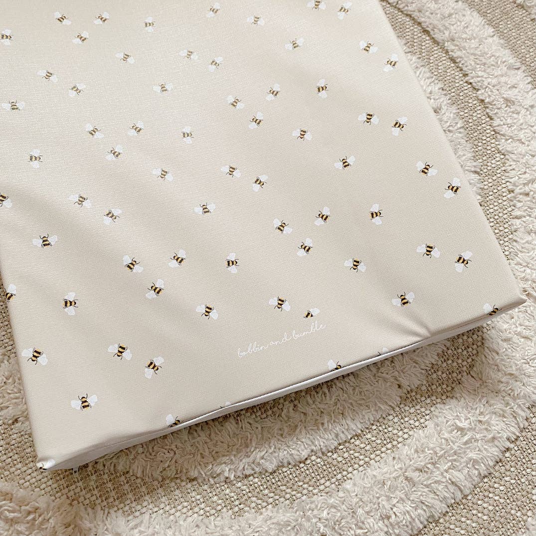 Bee Wedge Baby Changing Mat | Handmade UK