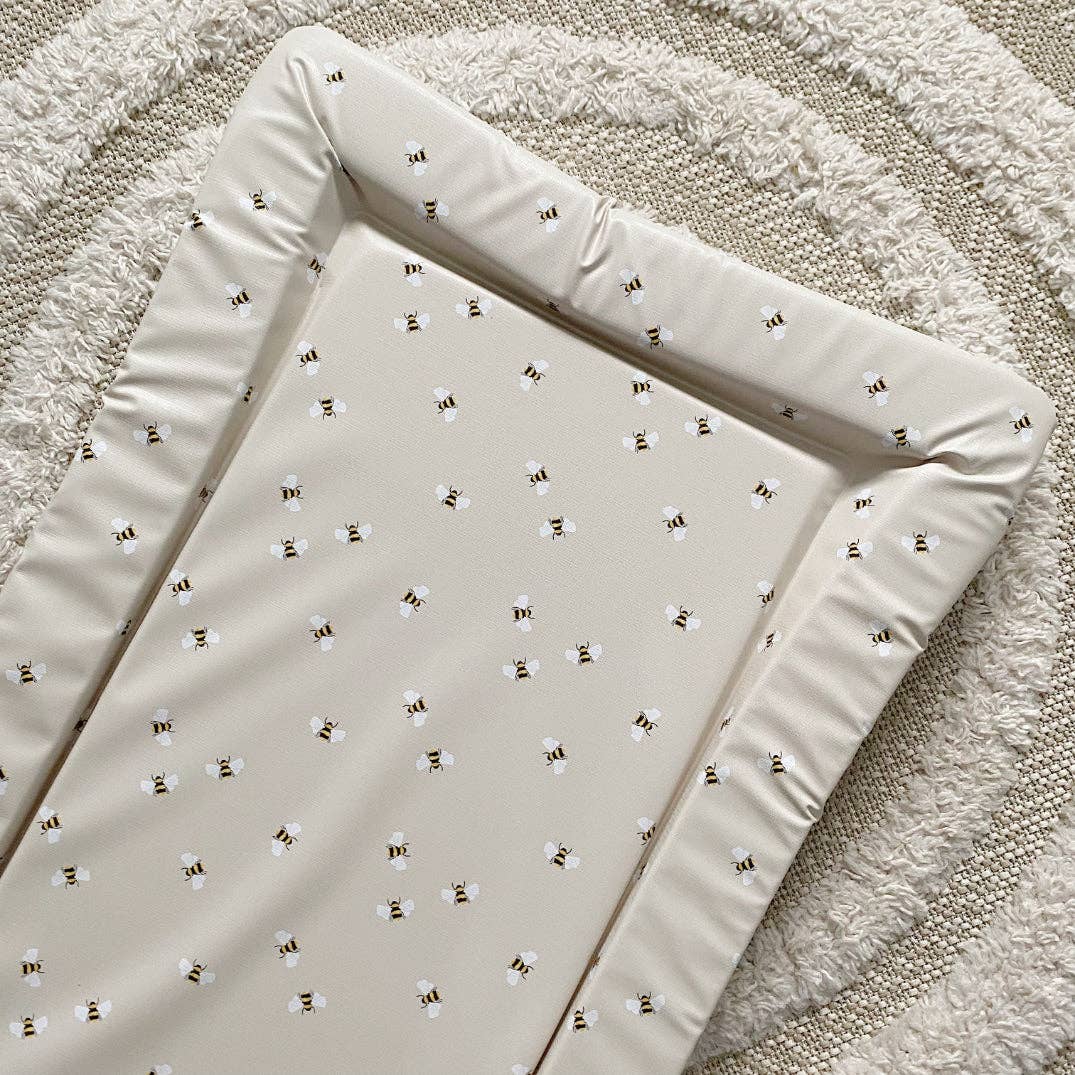 Baby Changing Mat | Bee Print | Handmade UK
