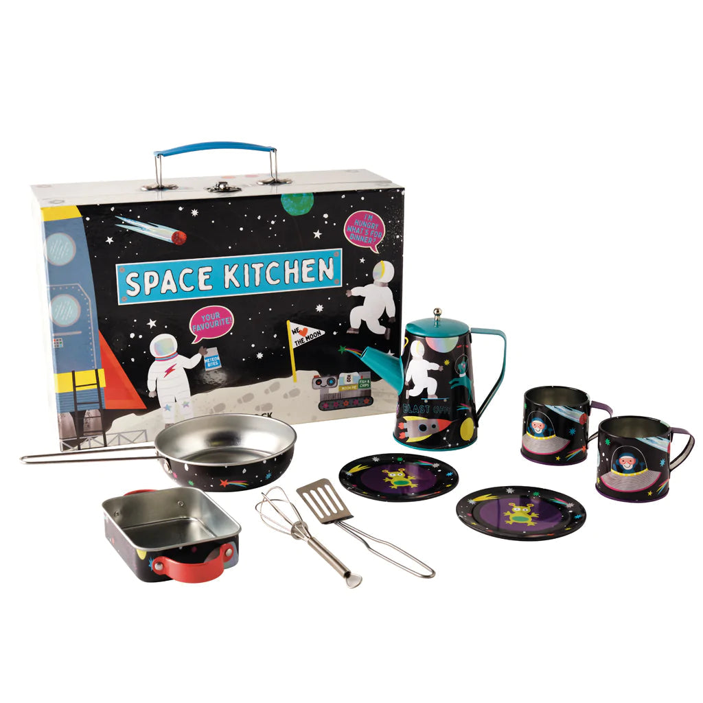 Space Tin Kitchen Set in Rectangular Case