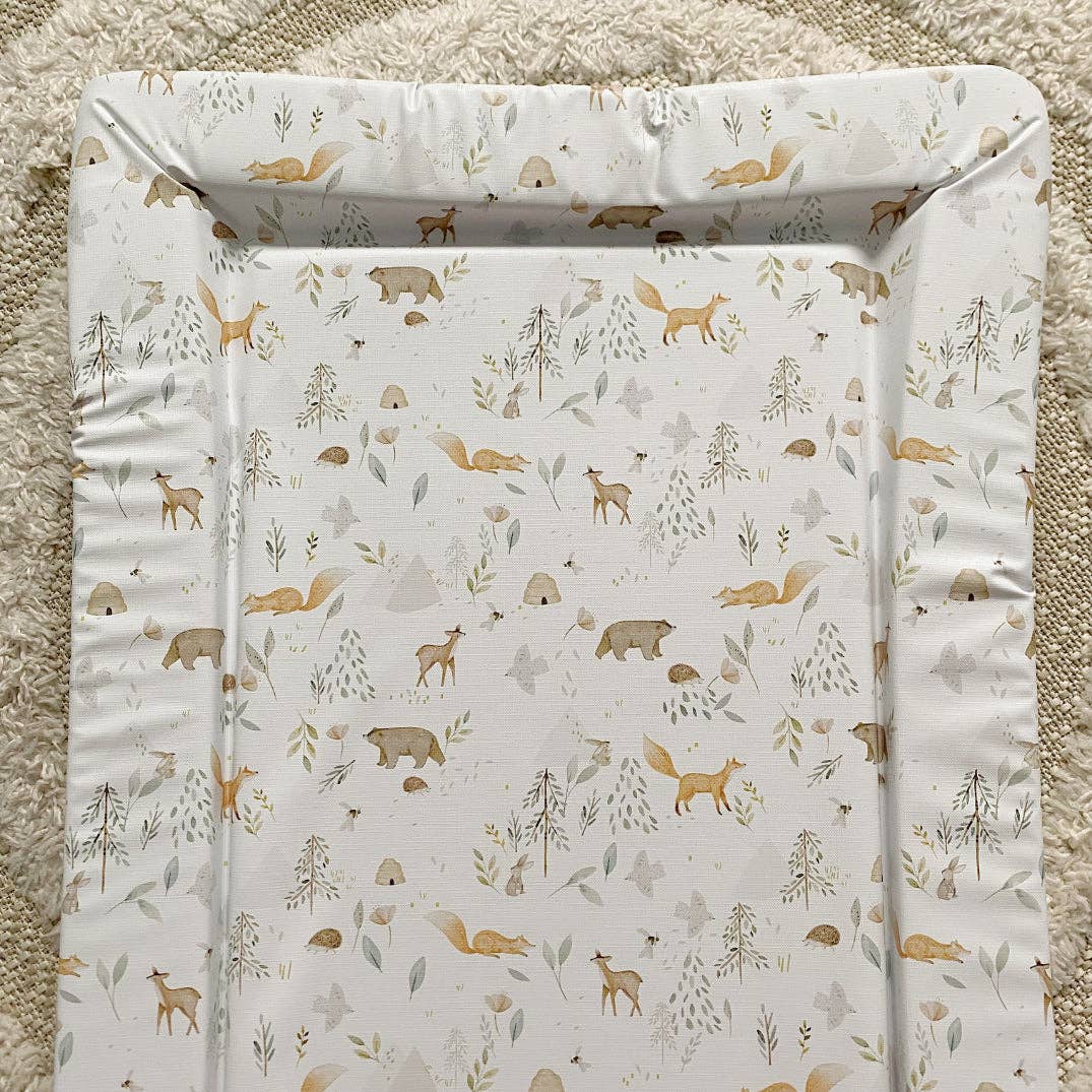 Baby Changing Mat | Woodland Animals Print | Handmade UK