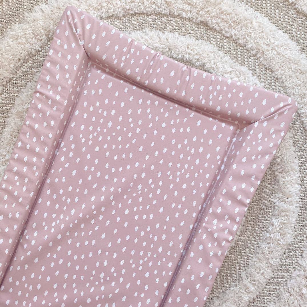 Bobbin and Bumble - Baby Changing Mats - Dusky Pink Spots