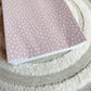 Dusky Pink Dot Wedge Changing Mat | Handmade UK