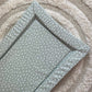 Baby Changing Mat | Sage Green Spots Print | Handmade UK