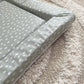 Baby Changing Mat | Sage Green Spots Print | Handmade UK