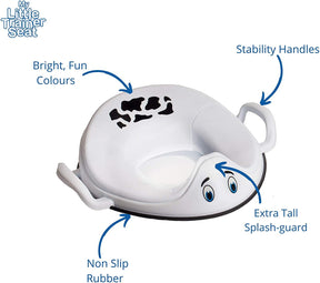 My Carry Potty - Toddler Kids My Little Trainer Seat Cow, Toilet Seat for Potty Training