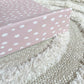 Dusky Pink Dot Wedge Changing Mat | Handmade UK