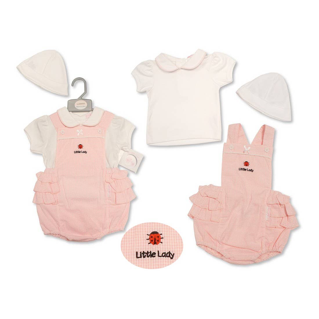 Baby Girls 2 pcs Set with Hat - Ladybird