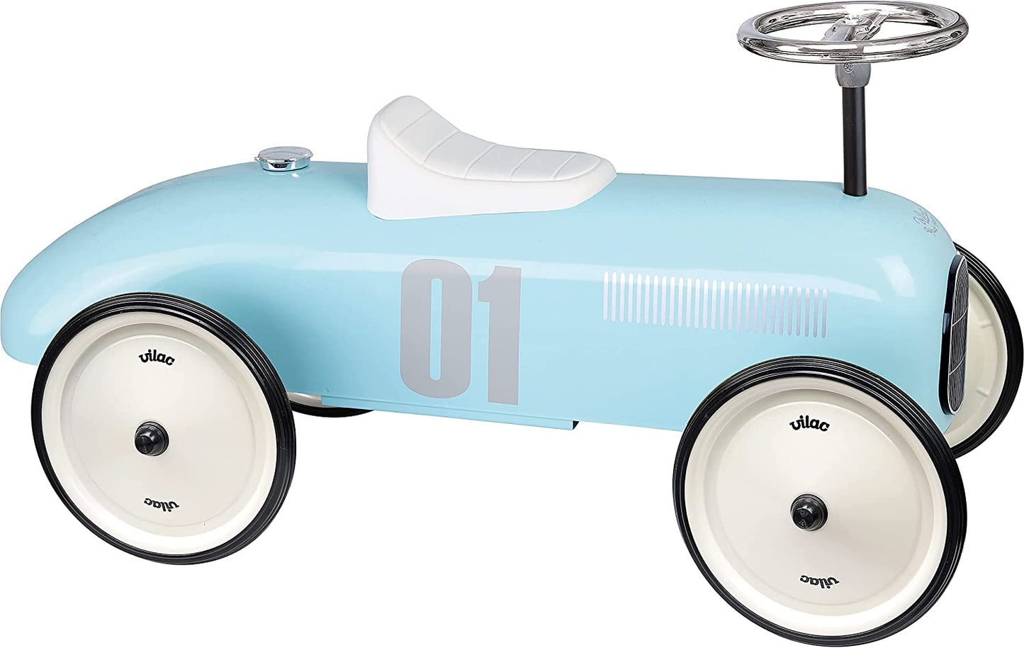 Vilac- light blue metal car