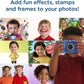 VTech Kidizoom Duo Camera 5.0, Kids 5MP Camera with Colour Display, For Photos, Selfies & Videos, 4X Digital Zoom, Games, Photo Editing & Effects, for Infants aged 3, 4, 5, 6, 7 + years, Blue