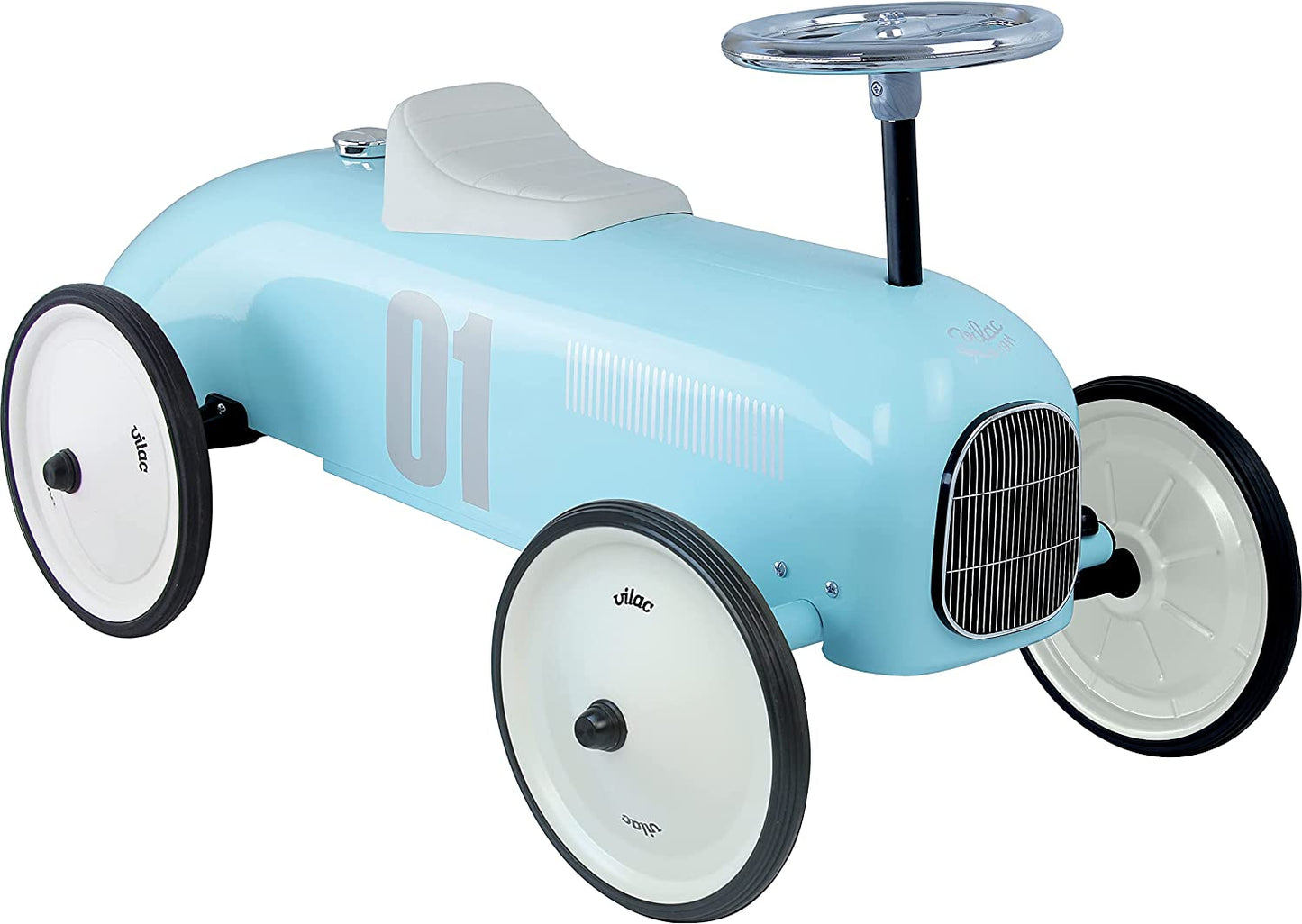 Vilac- light blue metal car