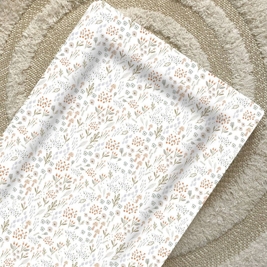 Baby Changing Mat | Woodland Floral Print | Handmade UK
