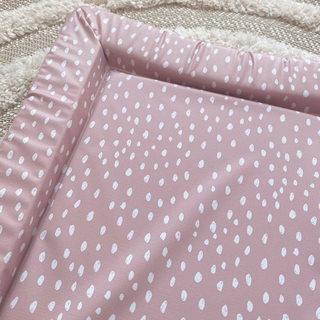 Bobbin and Bumble - Baby Changing Mats - Dusky Pink Spots