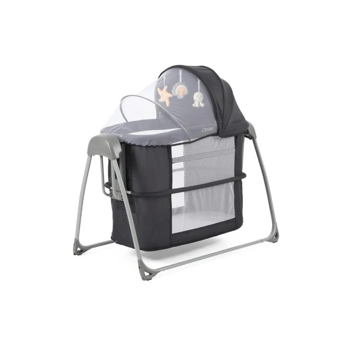 Oyster Swinging Crib- Carbonite