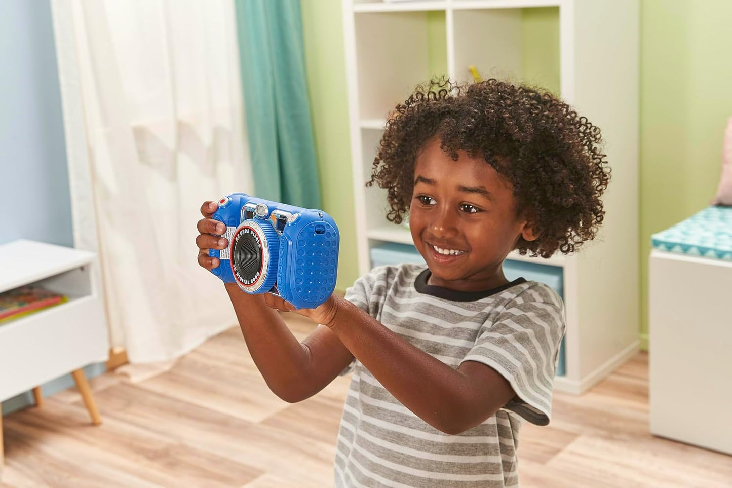 VTech Kidizoom Duo Camera 5.0, Kids 5MP Camera with Colour Display, For Photos, Selfies & Videos, 4X Digital Zoom, Games, Photo Editing & Effects, for Infants aged 3, 4, 5, 6, 7 + years, Blue