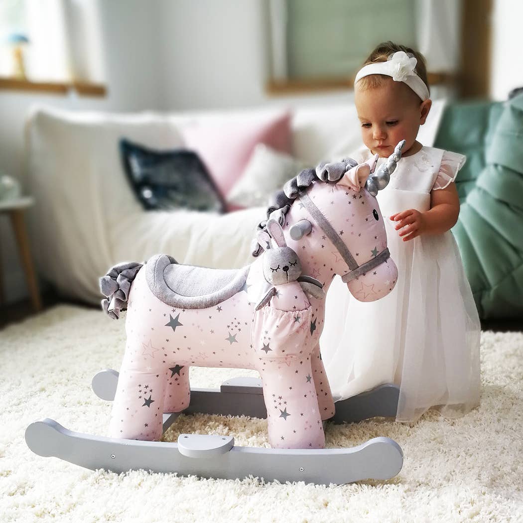 Celeste & Fae Rocking Unicorn - children's toys, wooden toys