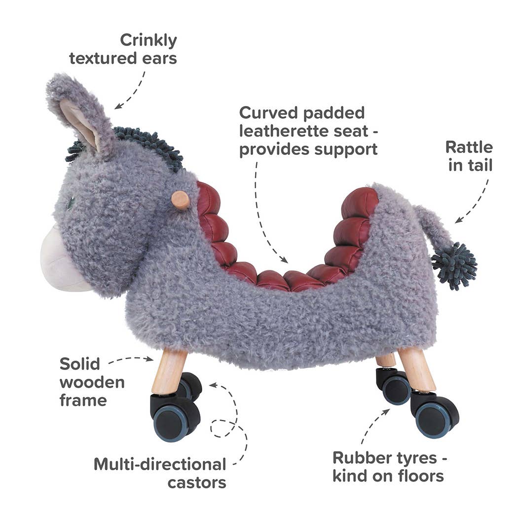 Bojangles Donkey Ride On Toy- children's toys, wooden toys