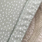 Baby Changing Mat | Sage Green Spots Print | Handmade UK