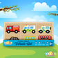 Wooden Toy Car Set - Great Gift