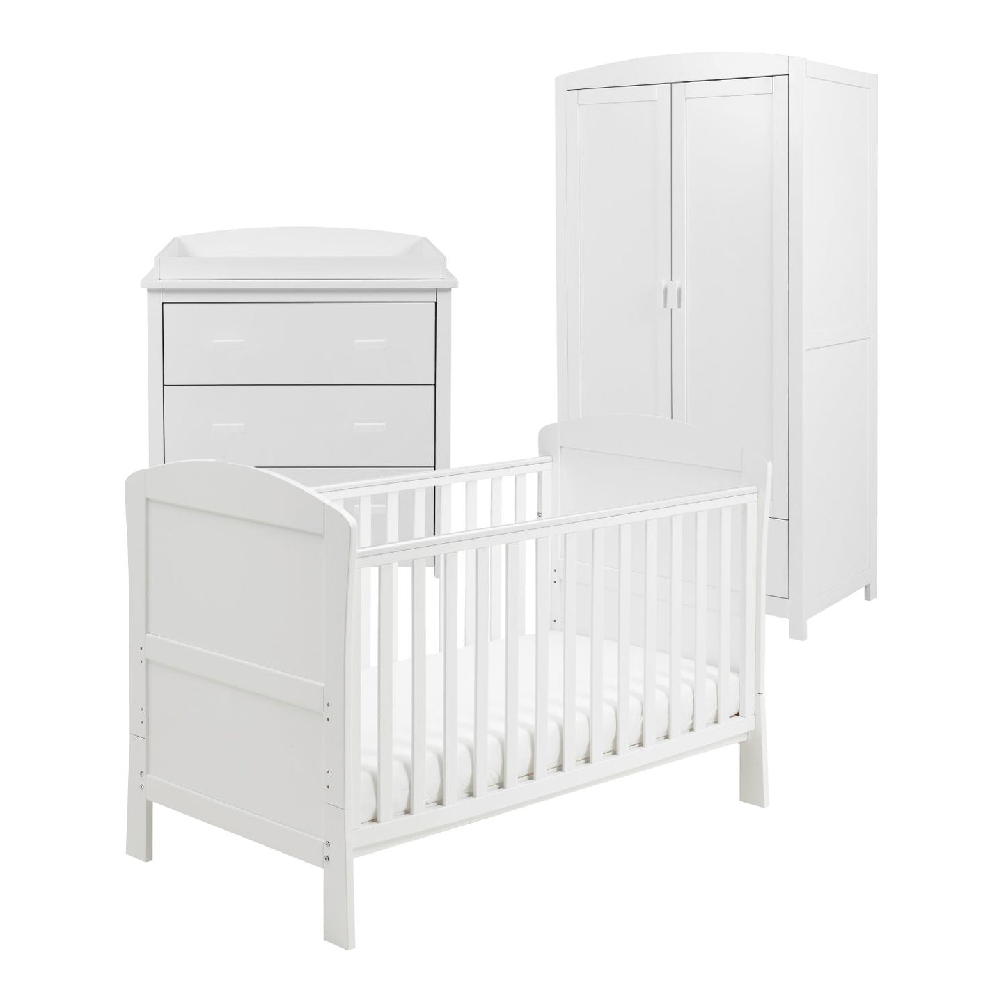 Aston 3 Piece Room Set White