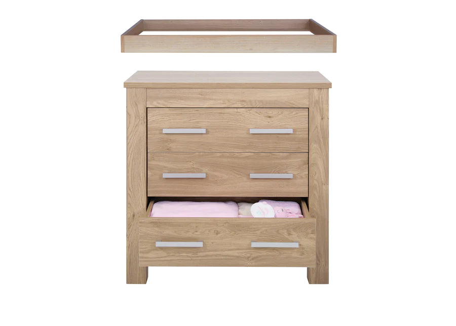 BabyStyle Bordeaux 3pc Nursery Furniture - Oak