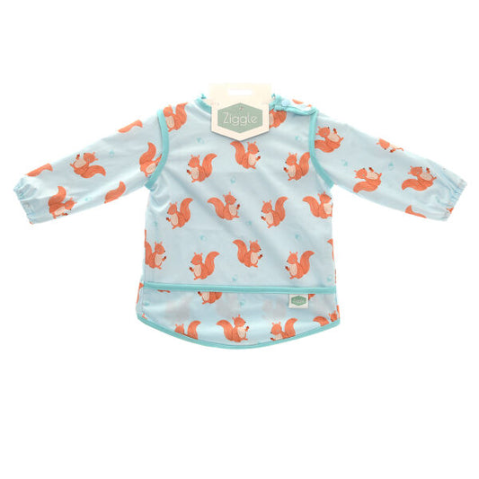 Ziggle Coverall Feeding Bib Squirrels