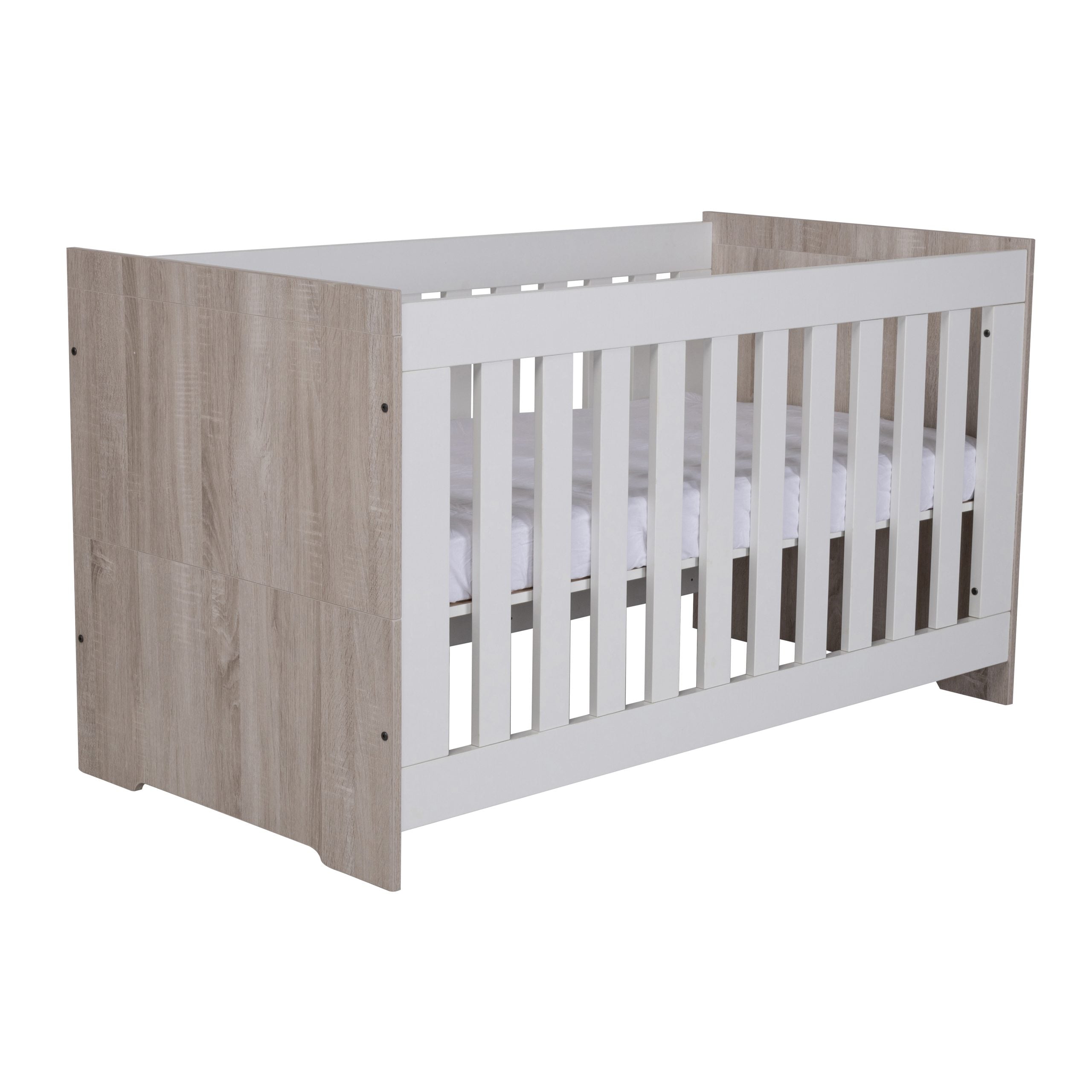 Babystyle Verona 3 Piece Room Set - White/Ash