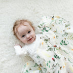 The Gilded Bird X-Large Muslin Swaddle- Wild Bees