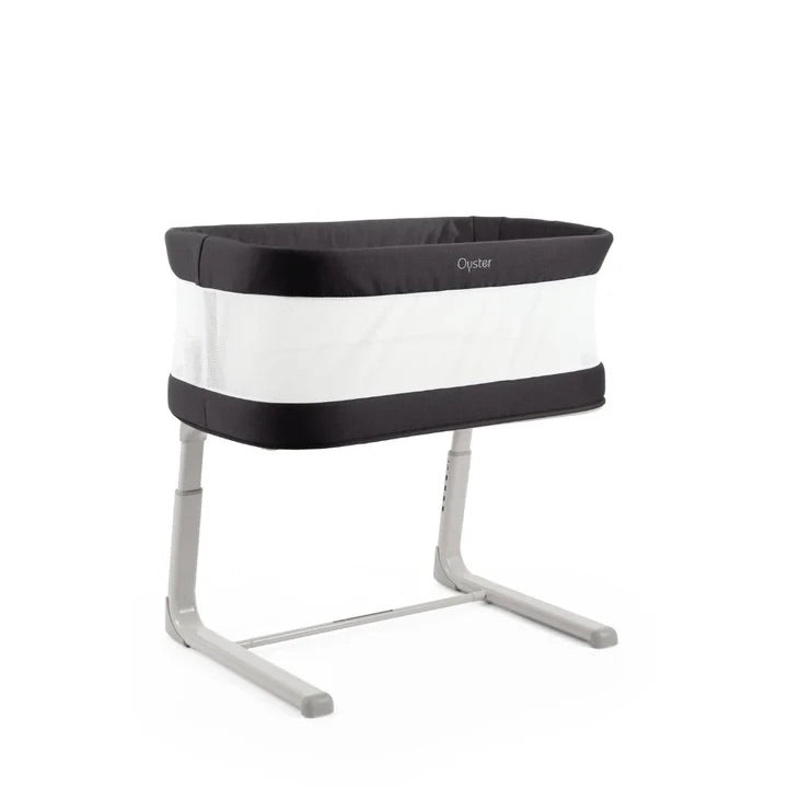 Oyster Wiggle Crib- Carbonite