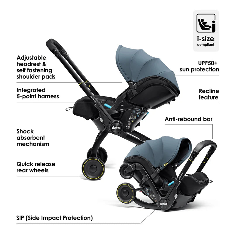 Doona X Car Seat & Stroller Nitro Ocean Blue