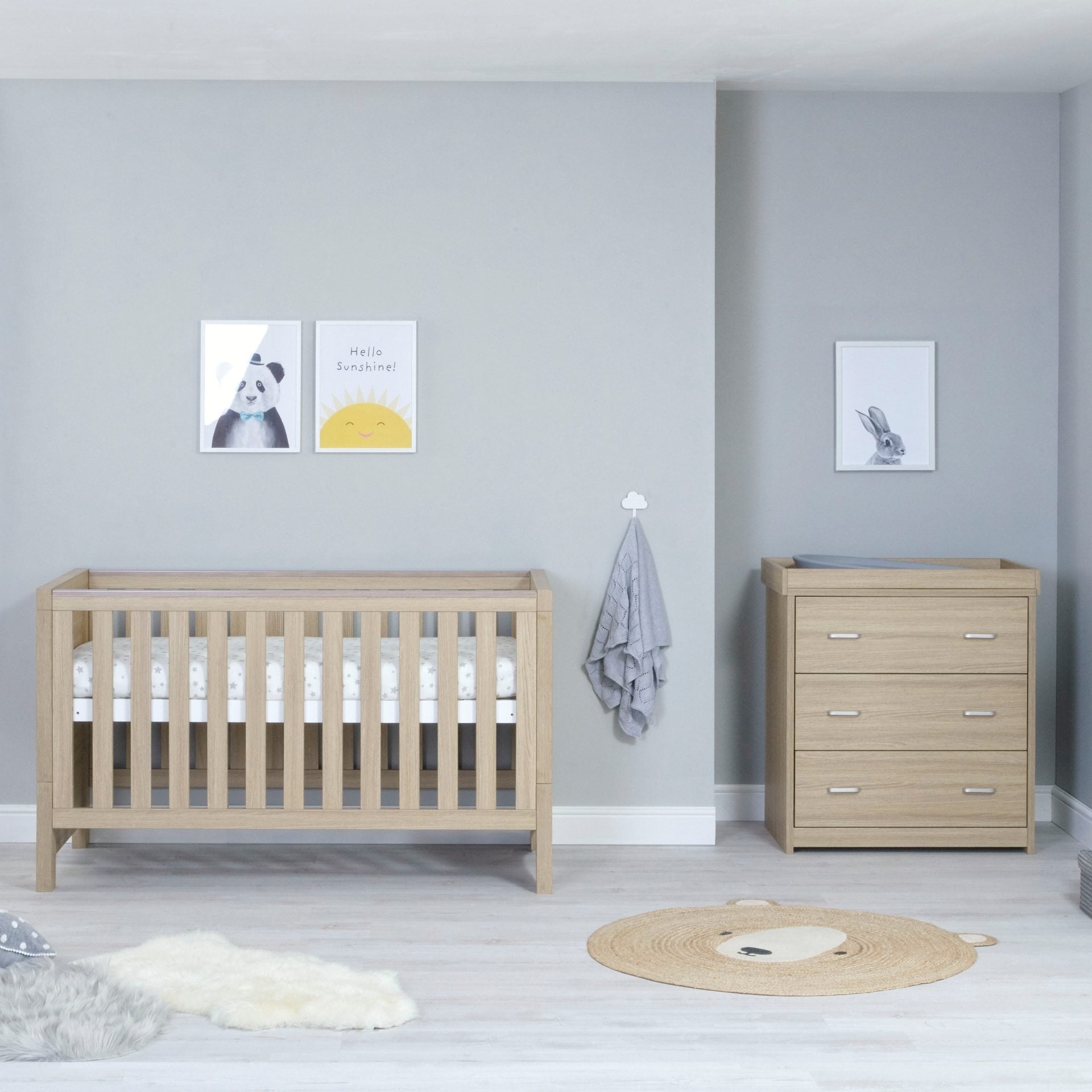 Luno 2 Piece Room Set - Oak