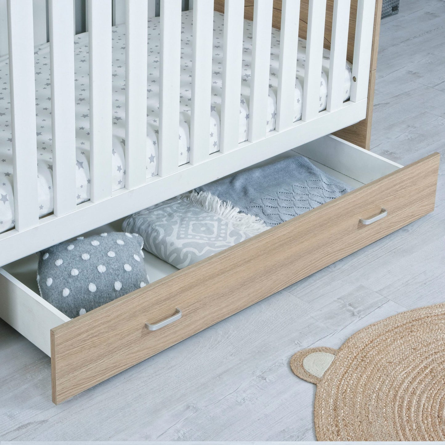Drawer - Luno Veni Cot Bed - Oak